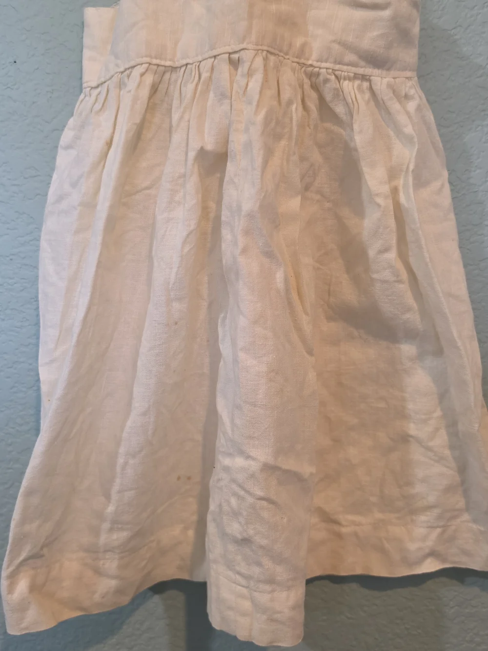 Vintage 1940s WWII Child Red Cross Nurse Pinafore Apron Dress Set w Bonnet Cap